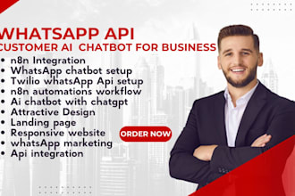 build whtsapp chatbot,twilio whatsapp api and api integration,whatsapp meta tech