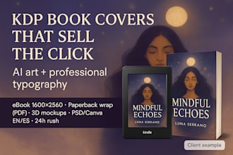 design elegant, readable KDP book covers