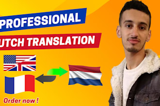 manually translate from dutch to english or french