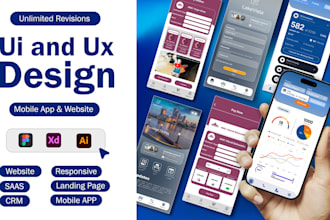 design a modern and responsive UI UX for your website or app