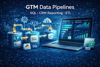 build GTM data pipelines and CRM reporting workflows