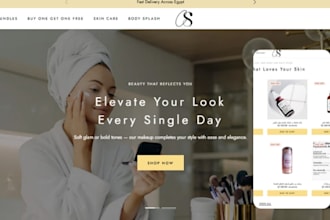 build beauty shopify store skincare website cosmetic, lipstick skincare store