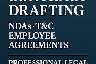 draft contracts for startups and partnerships