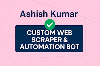 custom web scraper or automation bot