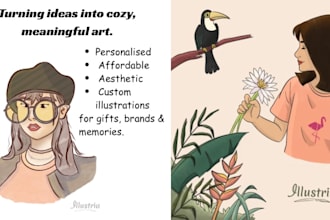 create cute and relatable doodles and digital illustrations