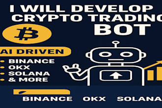 develop crypto trading bot, ai crypto trading bot, binance bot, solana bot, okx