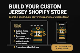 design vintage jersey website custom jersey shopify store football jersey store