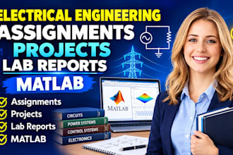 do electrical engineering assignments projects lab reports matlab