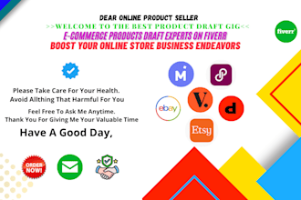 draft your products on poshmark, ebay, etsy, mercari, depop