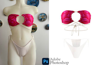 do flat lay image editing ghost mannequin and neck joint