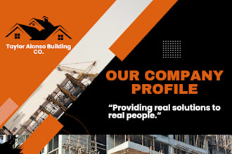 develop a business profile or company overview to communicate brand identity