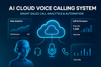 build digital cloud based voice phone calling system, ai sales calls report