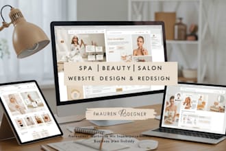 design a luxury spa, salon, medspa, wellness, skincare, and telehealth website