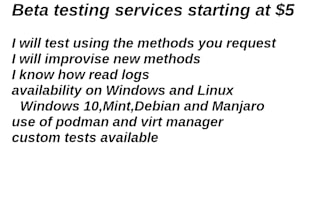 review and test experimental application function