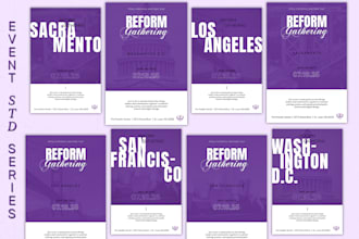 event program, fundraising gala, conference brochure design