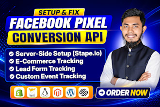 setup facebook pixel, meta conversion api, server side track