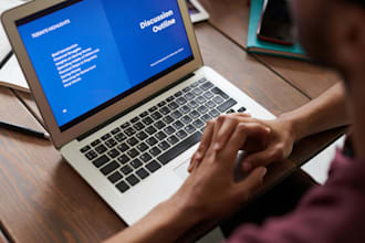 write online course content and lesson plan