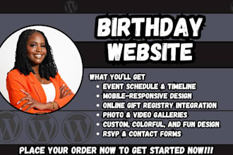 birthday rsvp website interactive birthday website party website design