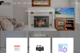 build squarespace property management real estate photography portfolio website