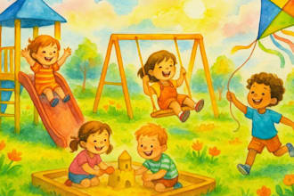 draw magical watercolor children storybooks with  whimsical art for amazon KDP