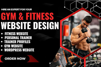 design gym website with trainer profiles booking calendar and recurring billing