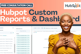 create hubspot custom reports dashboard event contacts companies closed deals q4
