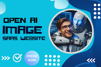 develop an ai image generator website saas