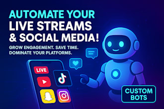 build automated threads bot youtube bot instagram bot tiktik api bot json API
