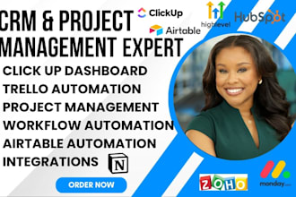 zoho CRM pipelines hubspot automation monday project dashboards notion airtable