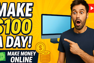 make viral youtube thumbnails for make money online videos
