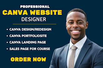 design responsive website and layouts using canva