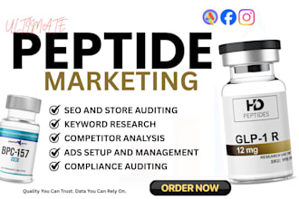 do peptide marketing, build fda compliant peptide website, peptide SEO