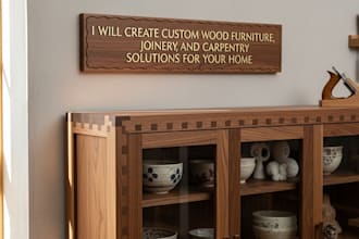 create custom wood furniture, joinery, and carpentry solutions for your home
