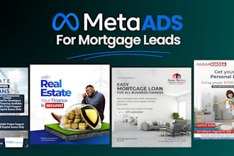 generate mortgage loan leads, fha refinance, real estate facebook meta ads