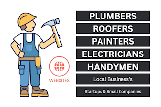build websites for plumbers, roofers, electricians, painters, flooring, handymen
