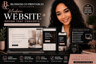 design and develop a modern website