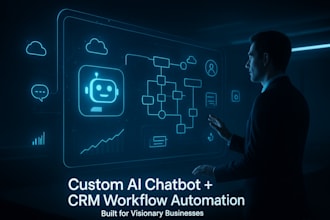 develop ai chatbot integrated with CRM and automate business workflows