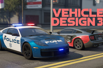 design custom fivem car livery, vehicle skin, and gta 5 car wrap art