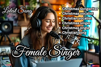 be your professional female vocals songwriter services christian christmas songs