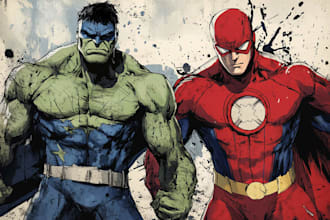 do superhero character for comics