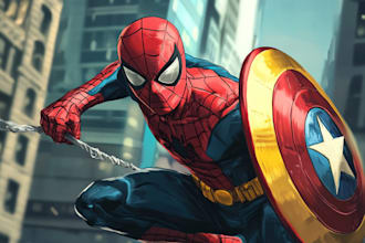 do superhero character for comics