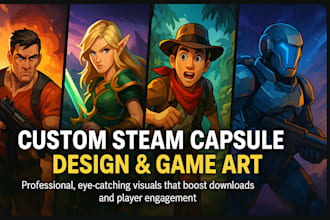 make custom steam capsule design or other art