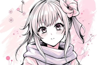sketch you color anime sketch art