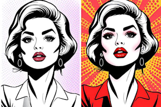 create a unique street pop art illustration