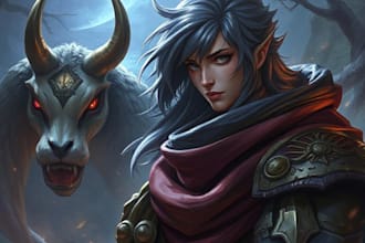 create fantasy character portrait