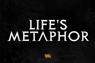 design a twisted horror themed metal logo