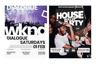 a event party show or concert flyer poster