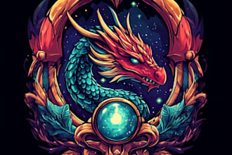make fantasy game logo and branding