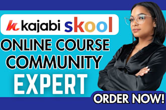kajabi online course promotion skool community setup skool membership management