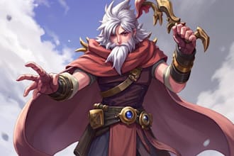 do a fantasy character art and fantasy unique style